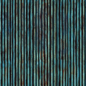 Textures   -   MATERIALS   -   METALS   -  Corrugated - Dirty rusted corrugated metal texture seamless 10006