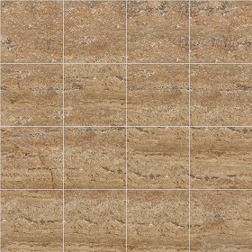 Textures   -   ARCHITECTURE   -   TILES INTERIOR   -   Marble tiles   -   Travertine  - Walnut travertine floor tile texture seamless 14748 (seamless)