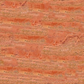 Textures   -   ARCHITECTURE   -   MARBLE SLABS   -  Travertine - Red travertine slab texture seamless 02563
