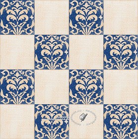 Textures   -   ARCHITECTURE   -   TILES INTERIOR   -   Ornate tiles   -  Mixed patterns - Relief ornate ceramic tile texture seamless 20339