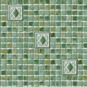 Textures   -   ARCHITECTURE   -   TILES INTERIOR   -   Mosaico   -  Mixed format - Hand painted mosaic tile texture seamless 15624