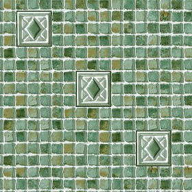 Textures   -   ARCHITECTURE   -   TILES INTERIOR   -   Mosaico   -   Mixed format  - Hand painted mosaic tile texture seamless 15624 (seamless)