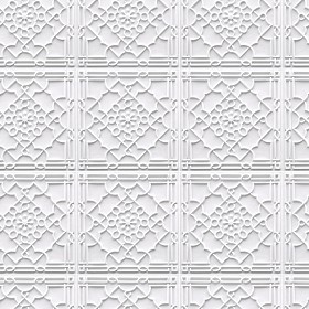 Textures   -   ARCHITECTURE   -   DECORATIVE PANELS   -   3D Wall panels   -   White panels  - White interior ceiling tiles panel texture seamless 03015 (seamless)
