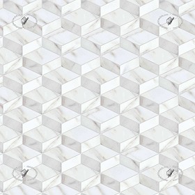Textures   -   ARCHITECTURE   -   TILES INTERIOR   -   Marble tiles   -  White - White marble tiles cubes texture seamless 20857