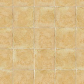 Textures   -   ARCHITECTURE   -   TILES INTERIOR   -  Terracotta tiles - Light yellow terracotta tile texture seamless 16113