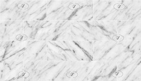 Textures   -   ARCHITECTURE   -   TILES INTERIOR   -   Marble tiles   -   White  - Carrara white marble tile veined texture seamless 20918 (seamless)