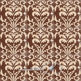 Textures   -   ARCHITECTURE   -   TILES INTERIOR   -   Ornate tiles   -   Mixed patterns  - Relief ornate ceramic tile texture seamless 20342 (seamless)