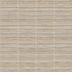 Textures   -   ARCHITECTURE   -   TILES INTERIOR   -   Marble tiles   -   Travertine  - Walnut travertine floor tile texture seamless 14752 (seamless)