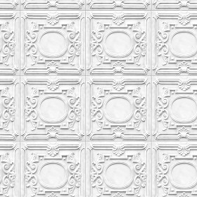 Textures   -   ARCHITECTURE   -   DECORATIVE PANELS   -   3D Wall panels   -   White panels  - White interior ceiling tiles panel texture seamless 03017 (seamless)