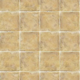 Textures   -   ARCHITECTURE   -   TILES INTERIOR   -  Terracotta tiles - Yellow rustic terracotta tile texture seamless 16114