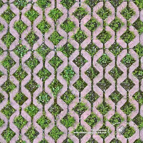Textures   -   ARCHITECTURE   -   PAVING OUTDOOR   -   Parks Paving  - Bricks park paving texture seamless 20193 (seamless)