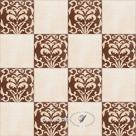 Textures   -   ARCHITECTURE   -   TILES INTERIOR   -   Ornate tiles   -  Mixed patterns - Relief ornate ceramic tile texture seamless 20343