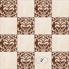 Textures   -   ARCHITECTURE   -   TILES INTERIOR   -   Ornate tiles   -   Mixed patterns  - Relief ornate ceramic tile texture seamless 20343 (seamless)