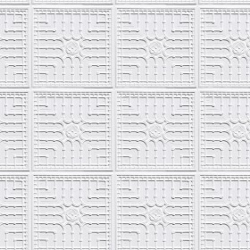 White Interior Ceiling Tiles Panel Texture Seamless 03018