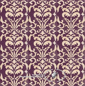 Textures   -   ARCHITECTURE   -   TILES INTERIOR   -   Ornate tiles   -   Mixed patterns  - Relief ornate ceramic tile texture seamless 20344 (seamless)