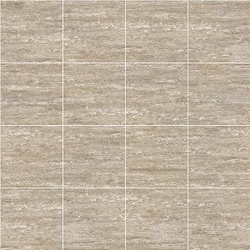 Textures   -   ARCHITECTURE   -   TILES INTERIOR   -   Marble tiles   -   Travertine  - Walnut travertine floor tile texture seamless 14754 (seamless)