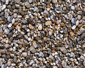 Textures   -   NATURE ELEMENTS   -  GRAVEL &amp; PEBBLES - Beach pebbles stone texture seamless 12463