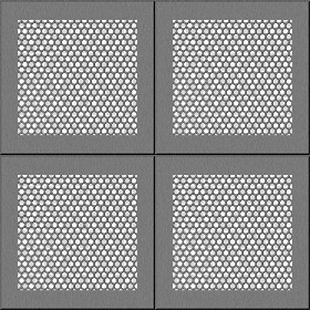 Textures   -   MATERIALS   -   METALS   -  Perforated - Gray ceiling perforated metal texture seamless 10568