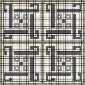 Textures   -   ARCHITECTURE   -   TILES INTERIOR   -   Mosaico   -   Classic format   -  Patterned - Mosaico patterned tiles texture seamless 15121