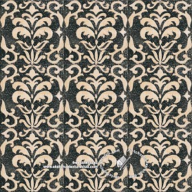 Textures   -   ARCHITECTURE   -   TILES INTERIOR   -   Ornate tiles   -   Mixed patterns  - Relief ornate ceramic tile texture seamless 20346 (seamless)