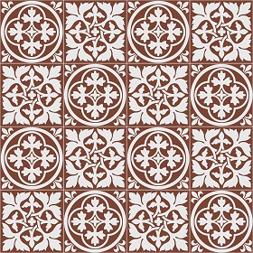 Textures   -   ARCHITECTURE   -   TILES INTERIOR   -   Cement - Encaustic   -  Victorian - Victorian cement floor tile texture seamless 13750