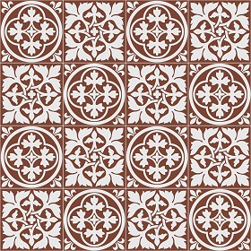 Textures   -   ARCHITECTURE   -   TILES INTERIOR   -   Cement - Encaustic   -   Victorian  - Victorian cement floor tile texture seamless 13750 (seamless)