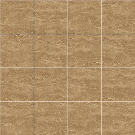 Textures   -   ARCHITECTURE   -   TILES INTERIOR   -   Marble tiles   -   Travertine  - Walnut travertine floor tile texture seamless 14756 (seamless)