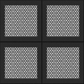 Textures   -   MATERIALS   -   METALS   -   Perforated  - Black ceiling perforated metal texture seamless 10570 (seamless)