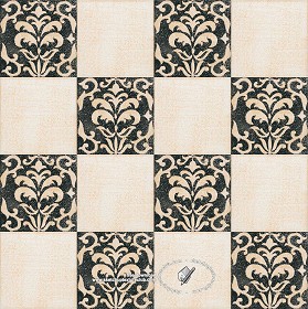 Textures   -   ARCHITECTURE   -   TILES INTERIOR   -   Ornate tiles   -  Mixed patterns - Relief ornate ceramic tile texture seamless 20347