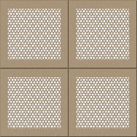 Textures   -   MATERIALS   -   METALS   -  Perforated - Cream ceiling perforated metal texture seamless 10571