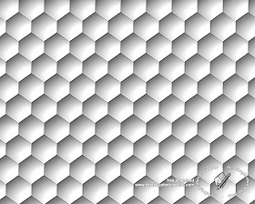Textures   -   ARCHITECTURE   -   DECORATIVE PANELS   -   3D Wall panels   -  White panels - 3d wall panel honeycombed texture seamless 20446