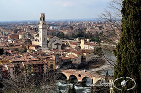 Textures   -   BACKGROUNDS &amp; LANDSCAPES   -  CITY &amp; TOWNS - Verona italy city landscape 19039