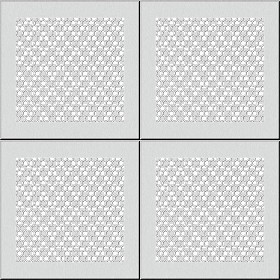 Textures   -   MATERIALS   -   METALS   -   Perforated  - White ceiling perforated metal texture seamless 10572 (seamless)