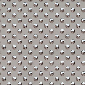 Textures   -   MATERIALS   -   METALS   -   Plates  - Dotted silver metal plate texture seamless 10674 (seamless)