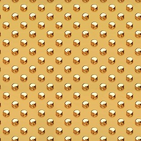 Textures   -   MATERIALS   -   METALS   -  Plates - Dotted gold metal plate texture seamless 10675