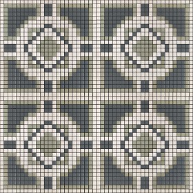 Textures   -   ARCHITECTURE   -   TILES INTERIOR   -   Mosaico   -   Classic format   -  Patterned - Mosaico patterned tiles texture seamless 15128