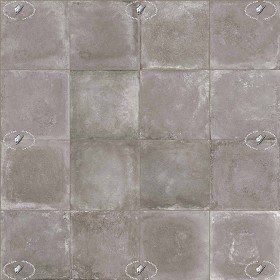 Textures   -   ARCHITECTURE   -   TILES INTERIOR   -   Cement - Encaustic   -   Cement  - Old concrete tile texture seamless 21304 (seamless)