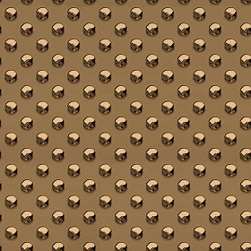 Textures   -   MATERIALS   -   METALS   -  Plates - Dotted bronze metal plate texture seamless 10676