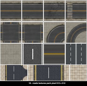 Textures   -   ARCHITECTURE   -   ROADS   -  Roads - Road texture pack seamless 07628