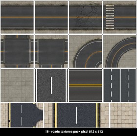 Textures   -   ARCHITECTURE   -   ROADS   -   Roads  - Road texture pack seamless 07628 (seamless)