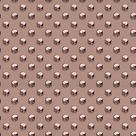 Textures   -   MATERIALS   -   METALS   -  Plates - Dotted copper metal plate texture seamless 10677