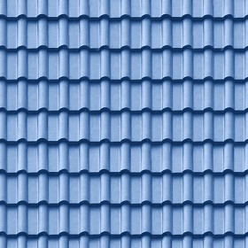 Textures   -   ARCHITECTURE   -   ROOFINGS   -   Clay roofs  - Blue clay roofing texture seamless 03445 (seamless)