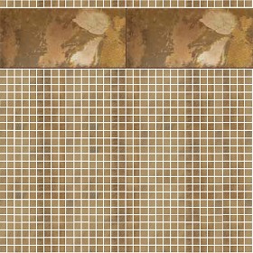 Textures   -   ARCHITECTURE   -   TILES INTERIOR   -  Coordinated themes - Mosaic tiles golden series texture seamless 13999