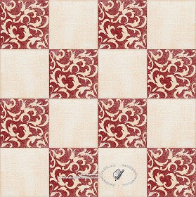 Textures   -   ARCHITECTURE   -   TILES INTERIOR   -   Ornate tiles   -   Mixed patterns  - Ornate ceramic tile texture seamless 20354 (seamless)