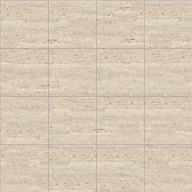 Textures   -   ARCHITECTURE   -   TILES INTERIOR   -   Marble tiles   -  Travertine - Ligth beige travertine floor tile texture seamless 14766