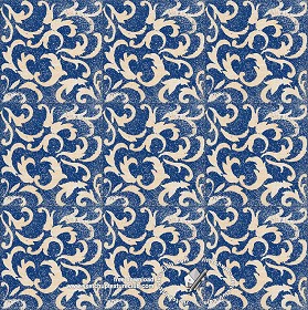 Textures   -   ARCHITECTURE   -   TILES INTERIOR   -   Ornate tiles   -  Mixed patterns - Ornate ceramic tile texture seamless 20355