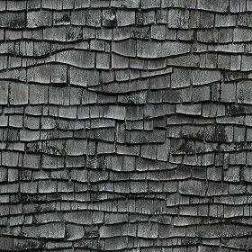 Textures   -   ARCHITECTURE   -   ROOFINGS   -   Shingles wood  - Old wood shingle roof texture seamless 03892 (seamless)