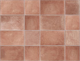 Textures   -   ARCHITECTURE   -   TILES INTERIOR   -  Terracotta tiles - Terracotta red rustic tile texture seamless 16130