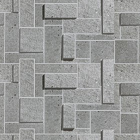 Textures   -   ARCHITECTURE   -   STONES WALLS   -   Claddings stone   -  Exterior - Wall cladding stone modern architecture texture seamless 07845