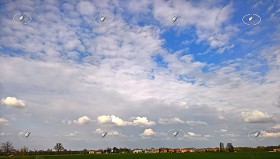 Textures   -   BACKGROUNDS &amp; LANDSCAPES   -   SKY &amp; CLOUDS  - Cloudy sky whit rural background 20621